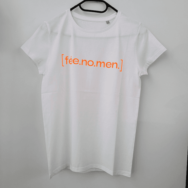 TSHIRT COTON BIO FÉE.NO.MEN ORANGE FLUO